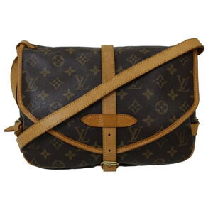 Louis Vuitton Saumur Shoulder Bag Monogram Canvas Brown
